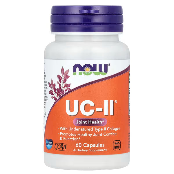 NOW، UC-II لدعم صحة المفاصل مع من النوع الثاني غير المشوب، 60 كبسولة