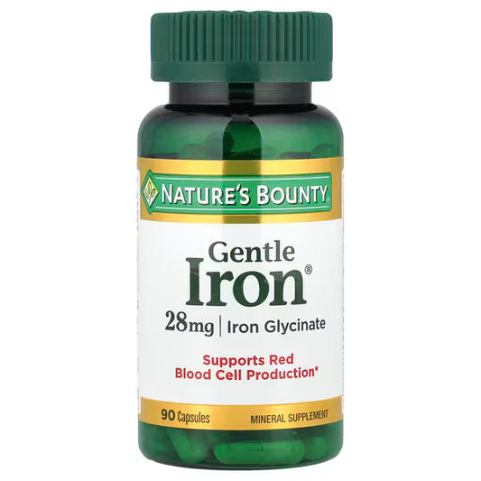 Nature's Bounty, كبسولات حديدية لطيفة على المعده، 90 كبسولة