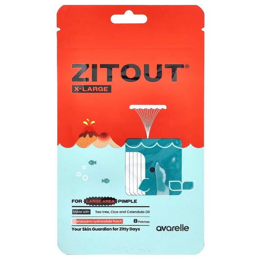ZITOUT, لاصقة حب الشباب الحجم الكبير، 8 لاصقات